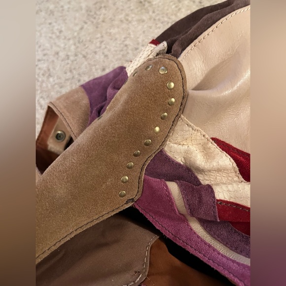 Lucky Brand suede and leather hobo bag - Picture 11 of 16